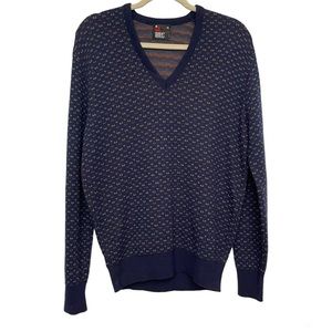 Robert Bruce Ribbed V-neck Pullover